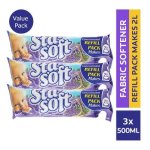 Sta-soft Lavender Fabric Softener Refill Value Pack 3 X 500ML