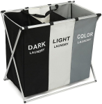 Ashcomonline 6 L Black Grey Laundry Basket