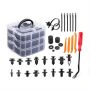 Car Clips Auto Fasteners Bumper Push Trim Clips Pin Rivet Kit Retainer Set