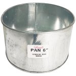 Galvanized Baking Pan 6& Round 10CM Height