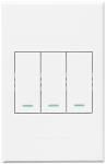 3V113 3LEVER 1WAY Switch 100X50MM 3 - Colour Options - White