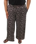 Ladies Printed Bon Bon Capri - 60 Blk stone