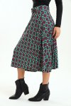 Ladies Printed Midaxi Belted Skirt