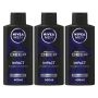 Nivea Men Deep Impact Body Lotion With Black Carbon 400ML Pack Of 3