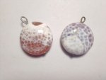 Fired Agate Stone Pendant F277