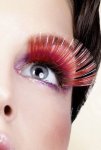 Red Glitter Eyelashes