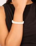 Goldair Gold Plated Classic Pearl Bracelets 2-PACK