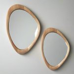 Organic Wooden Mirror - Large: 60CM W X 90CM H