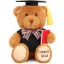 11 Inches Graduation Plush Teddy Bear 2022 Graduation Stuffed Teddy Bear Animal Gift Toy With Black Hat Congrats Grad For Home Kindergarten Elementary High