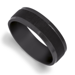 Zirconium Textured Ring