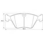 Kbc Brake Pads Front For Jaguar D4051