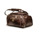 Geniune Leather Duffle Bag - Brown