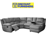 Lyla 6 Piece Corner Recliner With Console & Chaise In Fabric
