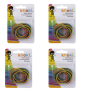 Stationery Elastic Bands Asstd Col 20PC-4 Pack