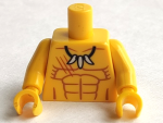 Parts Torso Bare Chest With Muscles Outline And Tooth Necklace Pattern Yellow Arms Yellow Hands 973PB1091C01