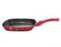 Marble Coating Grill Pan 28CM - Black Burgundy Edition