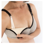All Day Nursing Bra B & C Cups - 36C Grey & Black