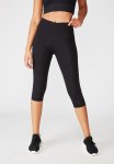 Cotton On Active Core Capri Tight - Black