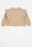 PoP Candy Frilled Sweat Top - Beige