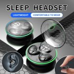 Comfortable Sleep Headphones - Lightweight Semi-open-back Wireless Earbuds With LED Display Type-c Charging 24HRS Music Tangle-f