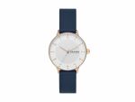 Skagen Riis Three-hand Blue Leather Woman's Watch SKW3090