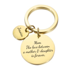 Kayleigh Gold Personalized Keyring Stainless Steel Ready In 3 Days