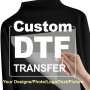 1PC Custom Vinyl Dtf Transfer Iron-on Decal 30.48 Cm Personalized Diy T-Shirt & Pillow Decor Clothing Supplies For Home Use