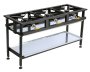 Boiling Table Gas - Commercial - 3 Burner Straight