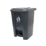68L Plastic Pedal Bin – Grey
