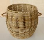 Outdoor Round Shaped Rattan Basket – Rope Handles