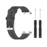 For Huami Amazfit Ares A1908 Nylon Canvas Replacement Strap With Screwdriver Gray
