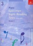 Piano Specimen Sight-reading Tests Grade 3 Staple Bound