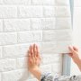 10pcs 3D Self-Adhesive Wall Tile Stickers - Contemporary Style Waterproof Polypropylene Peel And Stick Rectangle Wallpaper For Kitchen Living Room Bathroom Corridor - Easy