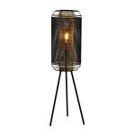 BOSTON Floor Lamp Black And Gold Mesh