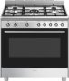 Smeg 90CM Concert Full Gas Stainless Steel Cooker SSA91GGX2