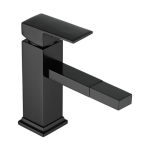B Series - Short Square Mixer Blackened Brass