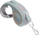 5M Durable Nylon Retractable Dog Leash Pet Walking Leash 360 Tangle-free One-handed Brake Pause Lock-light Green 21 Cm Dog Rope