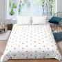 Feelyou Polka Dot Duvet Cover Set For Kids Boys Girls Teens Colorful Dots White Modern Pattern Comforter Cover Luxury Microfiber Bedspread Cover Decor 3PCS