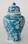 Blue & White Floral Design Ginger Jar – 44X24CM