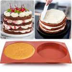Silicone Mold 6-CAVITY 10.16CM Circle Epoxy Resin Tray Chocolate Cake Pie Custard Tart Muffin Sandwiches Eggs Bakeware Soap Fren