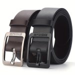 Men's Pin Buckle Pu Leather Belt Casual Classic Versatile Belt