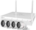 Hikvision Ezviz 8CH Nvr With 4 Husky Air Cameras 1080P Resolution 30M Ir Two-way Audio IP66 Wireless Kit