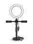 Desktop LED Ring Light 6-INCH - 2 Mobile Phone Holders 3 Light Modes