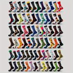 10 Pairs Of Men's Trendy Street Style Basketball butterfly Pattern Crew Socks Comfy Breathable Casual Soft & Elastic Socks Sprin