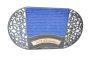 Blue And Black Rubber Door Mat