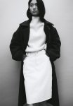 Denim Pencil Skirt - White
