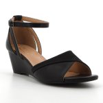 Xenia Wedge - Black - 8
