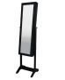 Exquisite Jewellery Storage Cabinet With Full Length Mirror - Black