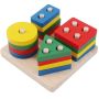 Multi-layer Nested Shape Blocks Wooden Early Learning Puzzle Board