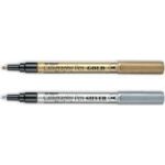 Ek 999 Xf Extra Fine Point Permanent Metallic Ink Marker 0.8MM Silver Box Of 12